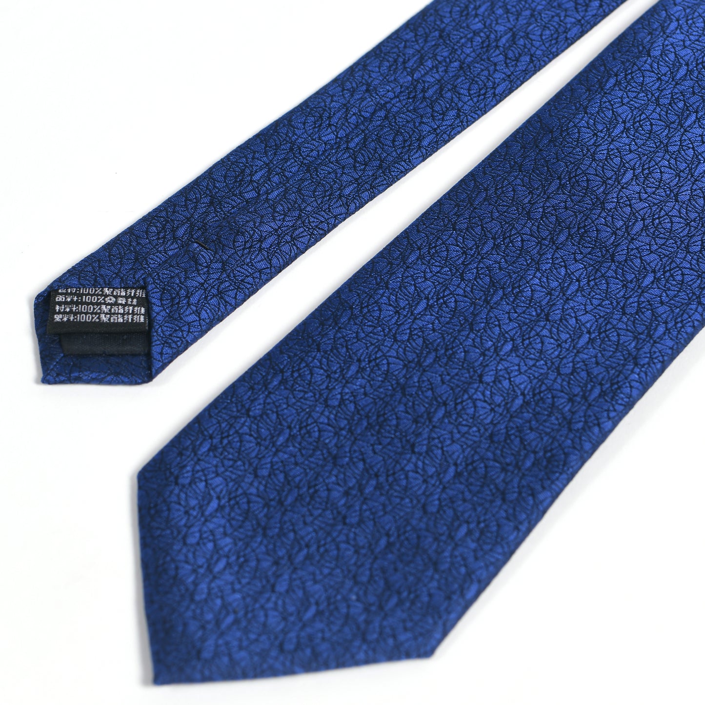 Navy silk ties