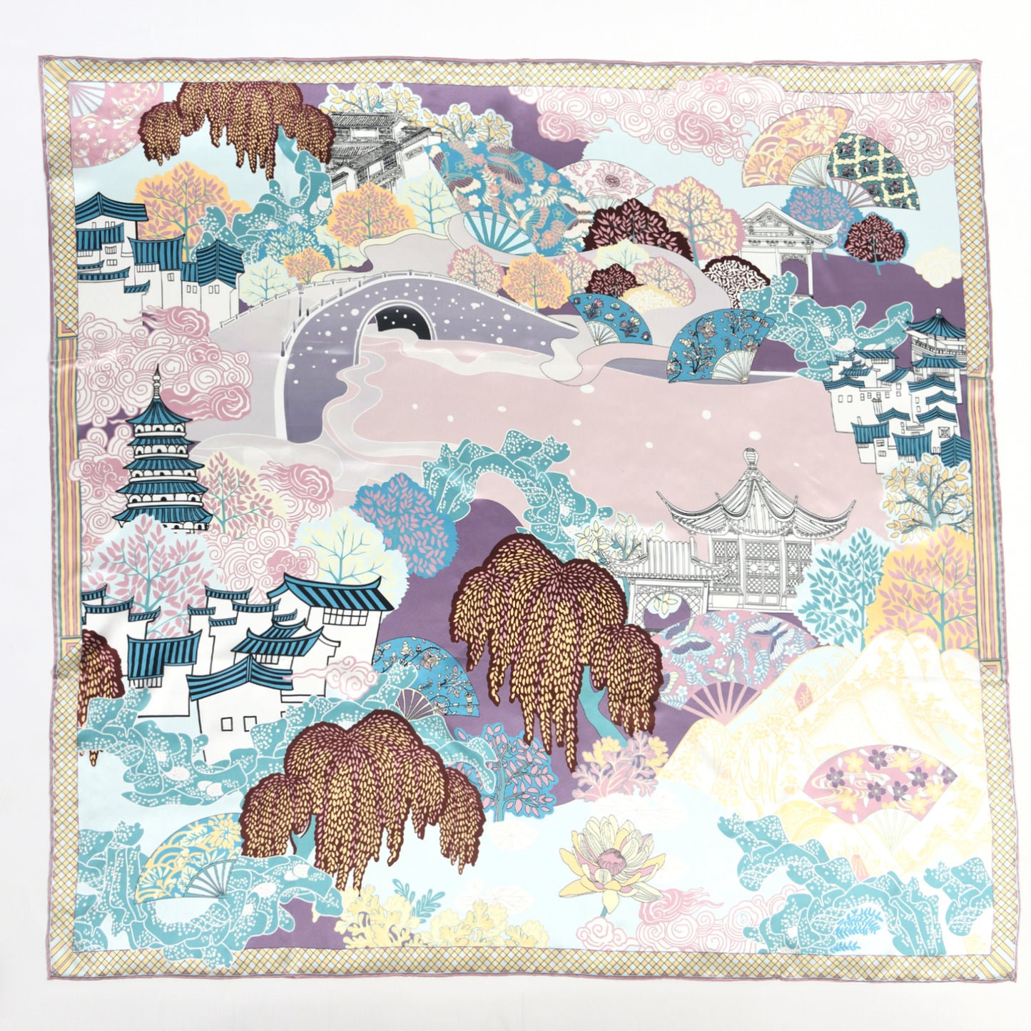 Journey to the West Luxury Silk Scarf