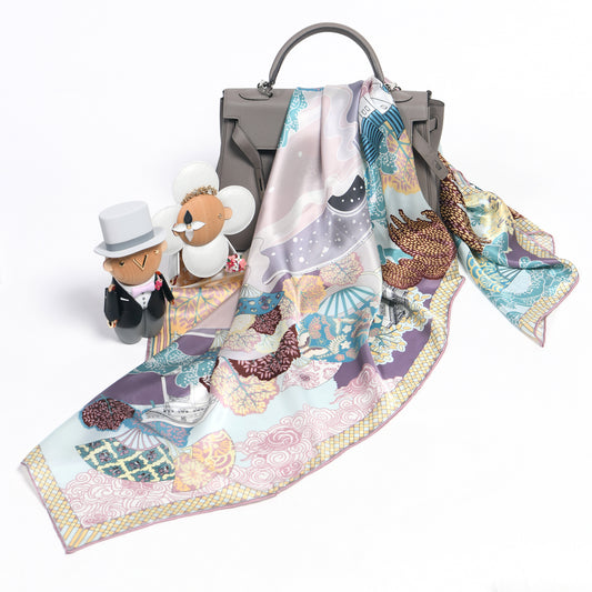 Journey to the West Luxury Silk Scarf