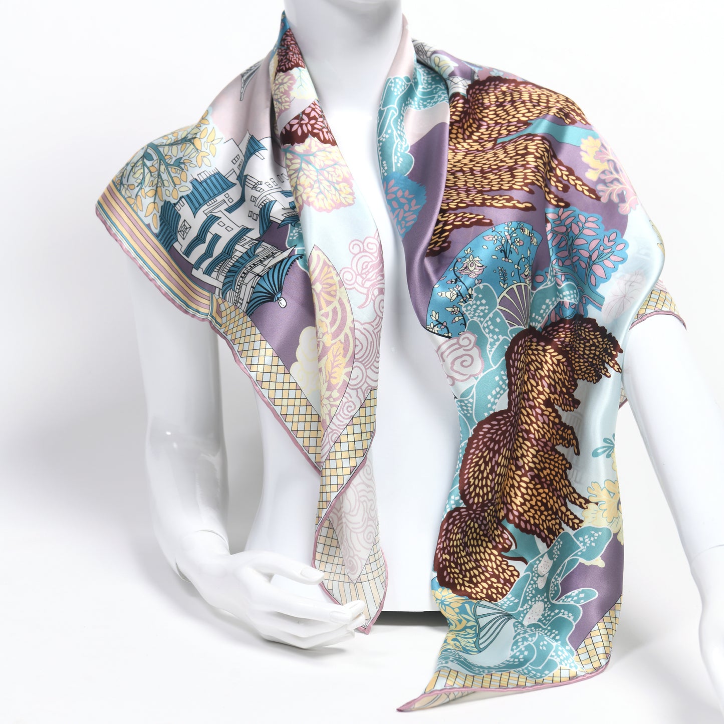 Journey to the West Luxury Silk Scarf