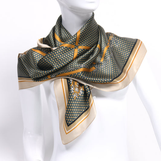 Chequerboard  Silk Scarf